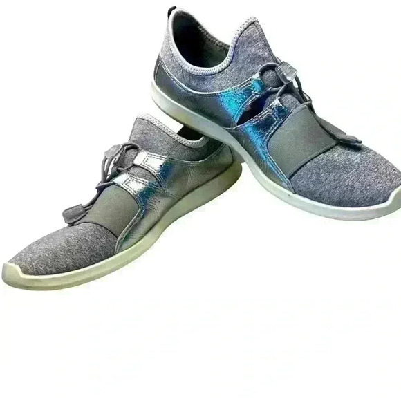 ECCO Women's Sense Toggle Fashion Sneaker Metallic Stone Size 41 (9-9.5) Slip On - Picture 3 of 12